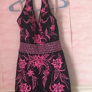 Beautiful pink and black mermaid dress